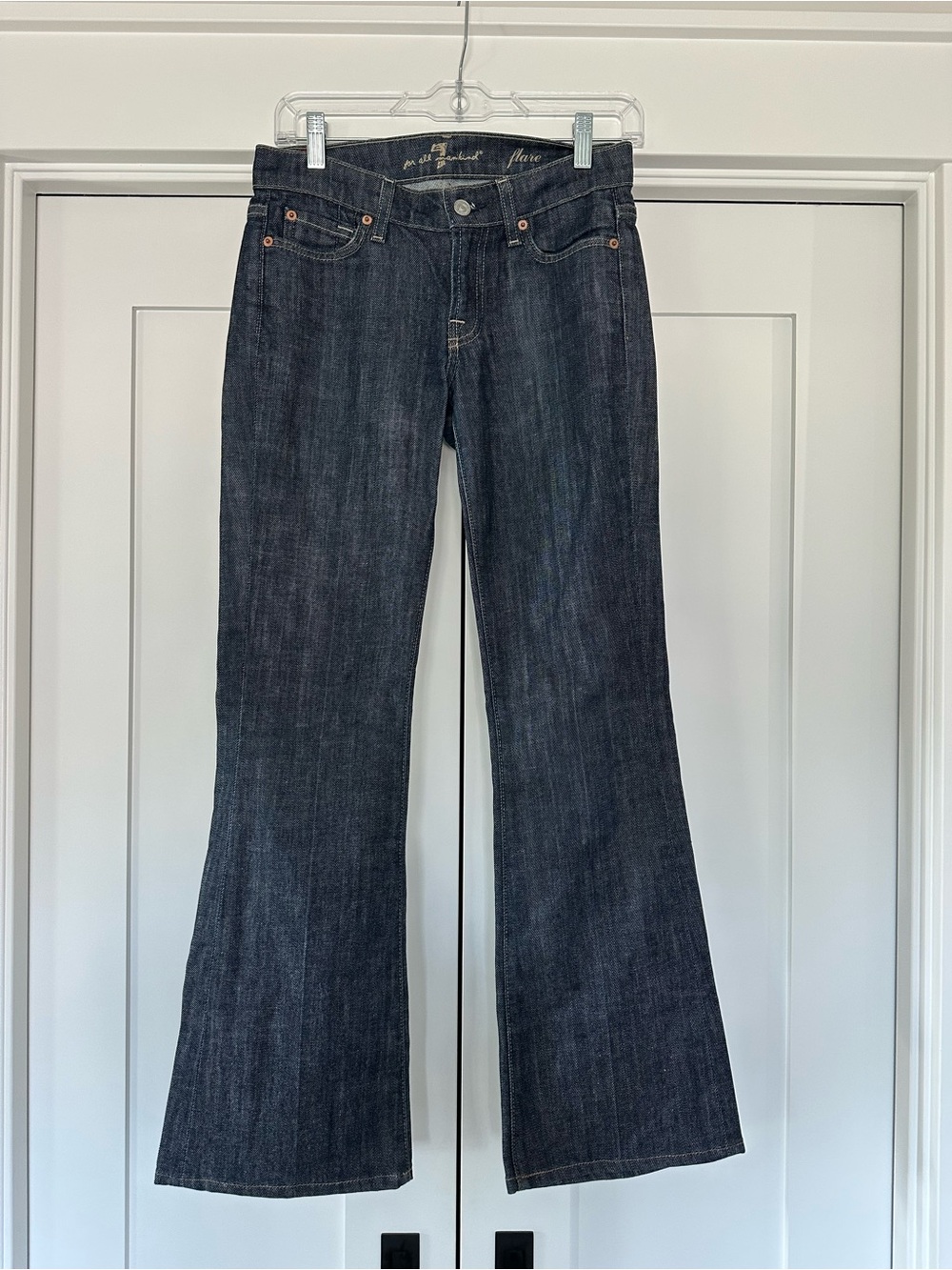 7 For All Mankind Dark Indigo Flare Jeans